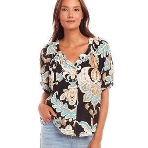 Karen Kane S/S Peasant Top
